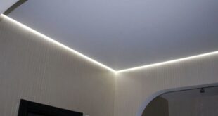 парящие натяжные потолки с подсветкой